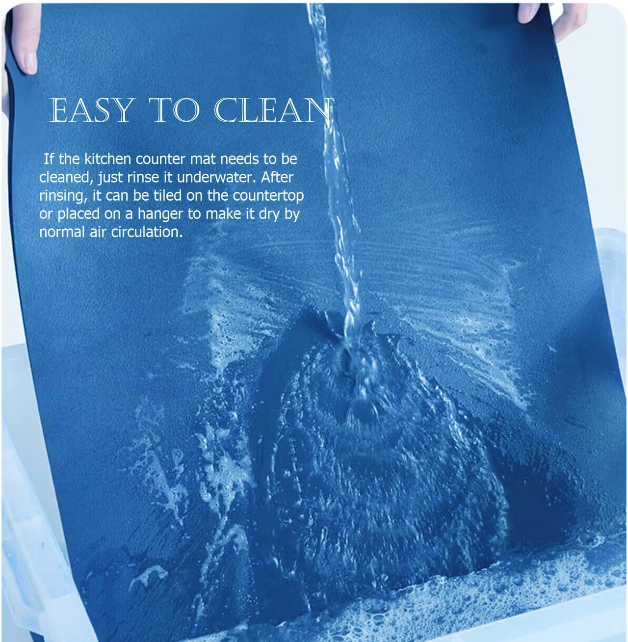 Dish Drying Mat for Kitchen, Water Absorbent Mat