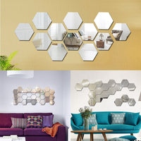 Thumbnail for 3D Hexagon Acrylic Mirror (12 Pieces)