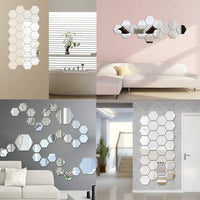 Thumbnail for 3D Hexagon Acrylic Mirror (12 Pieces)