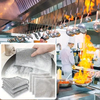 Thumbnail for SparkleShine™ Multipurpose Wire Dishwashing Rags for Wet and Dry (Pack of 10)