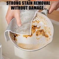 Thumbnail for SparkleShine™ Multipurpose Wire Dishwashing Rags for Wet and Dry (Pack of 10)