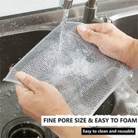 Thumbnail for SparkleShine™ Multipurpose Wire Dishwashing Rags for Wet and Dry (Pack of 10)