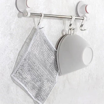 SparkleShine™ Multipurpose Wire Dishwashing Rags for Wet and Dry (Pack of 10)